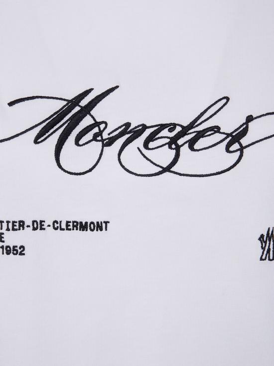 25FW 몽클레어 반팔 티셔츠 K20938C0000589AJS00A WHITE - MONCLER