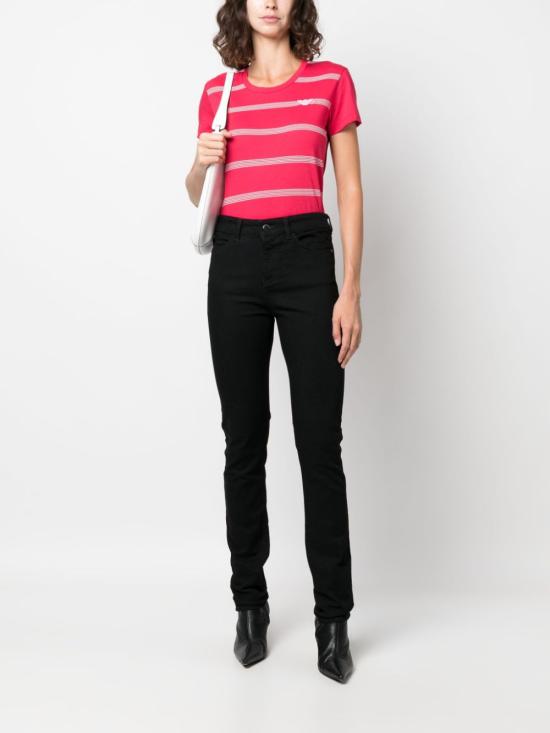 25FW 엠포리오 아르마니 스트레이트 팬츠 8N2J182DL1Z0005 BLACK - EMPORIO ARMANI