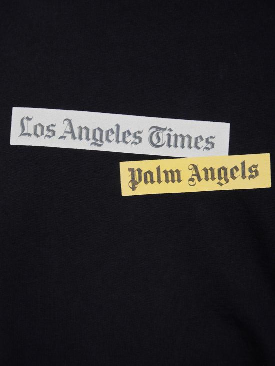 25FW 팜앤젤스 반팔 티셔츠 PMAA109F25JER0041084 black - PALM ANGELS