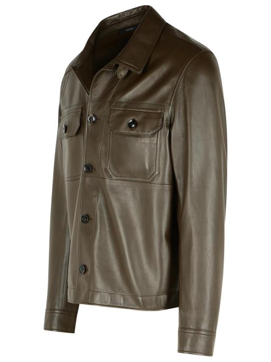25FW 톰포드 가죽 자켓 LJS001 LMN022KB372 Brown - TOMFORD