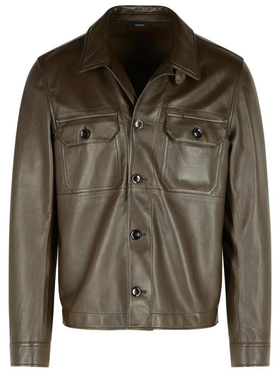 25FW 톰포드 가죽 자켓 LJS001 LMN022KB372 Brown