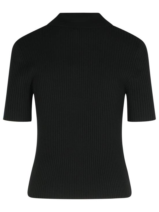 25FW 쿠레쥬 폴로 티셔츠 VESMPO029FI00019999 Black - COURREGES