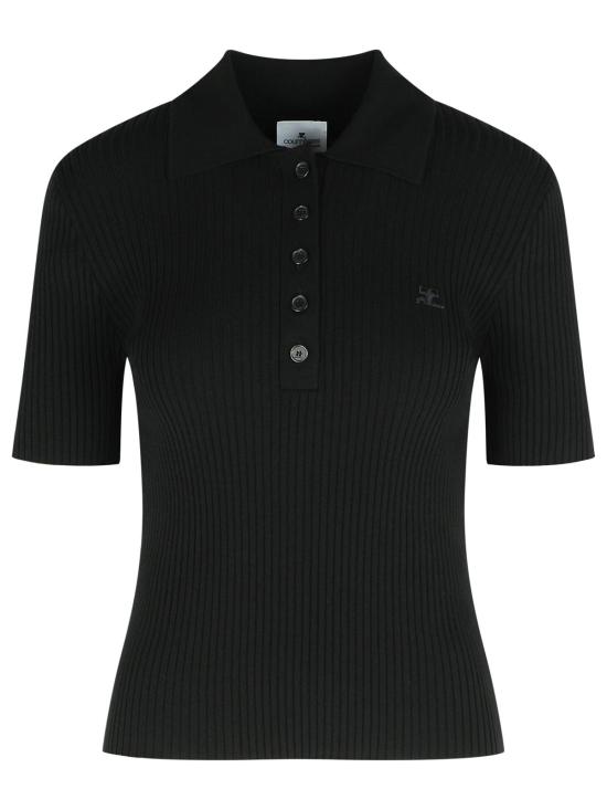 25FW 쿠레쥬 폴로 티셔츠 VESMPO029FI00019999 Black