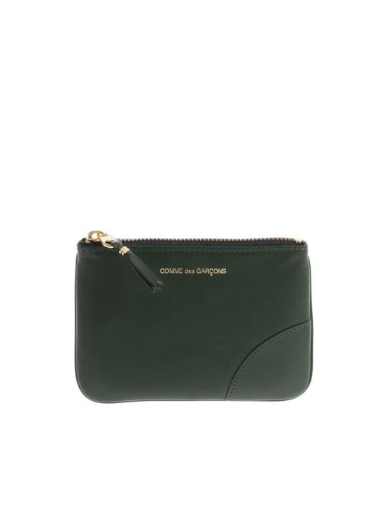  꼼데가르송 클래식 레더 라인 파우치 SA8100BOTTLEGREEN Green