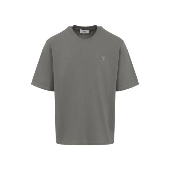 25SS 아미 반팔 티셔츠 UTS0747260953 SMOKE GREY DOM - AMI