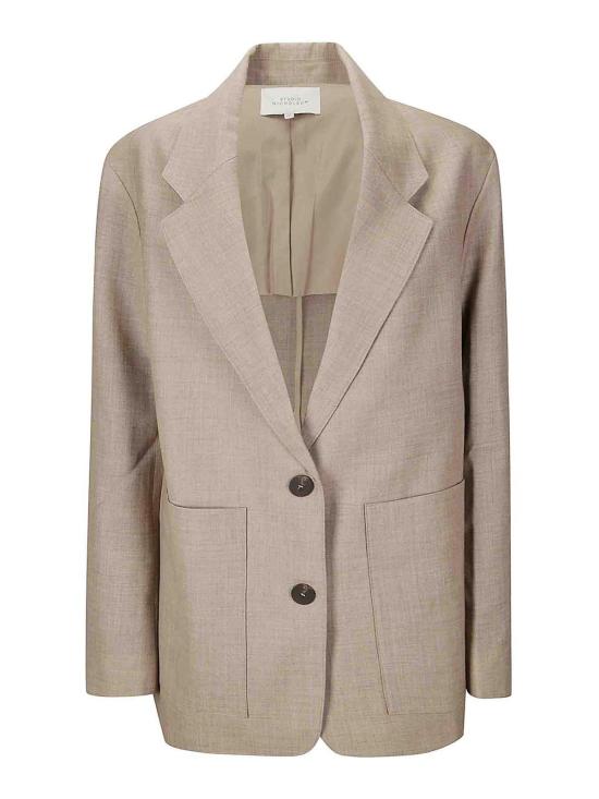  스튜디오 니콜슨 수트 팬츠 CONDESNW1529STRAWMELANGE Cream