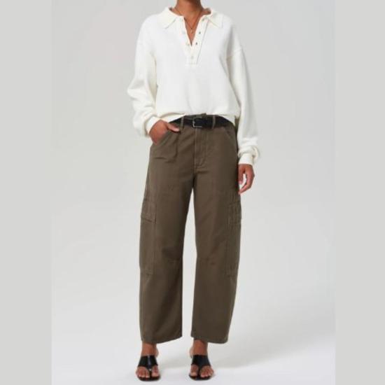  시티즌 오브 휴머니티 스트레이트 팬츠 시티즌스 오브 휴머니티 마르셀 로우 슬렁 카고 팬츠 - CITIZEN OF HUMANITY