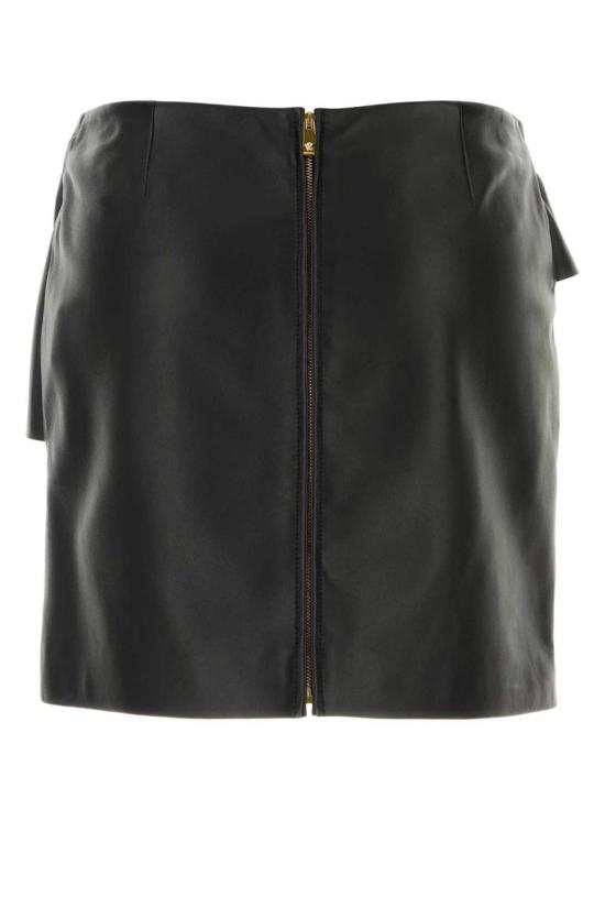 25FW 베르사체 미디 스커트 10203291A14722 1B000 Black - VERSACE