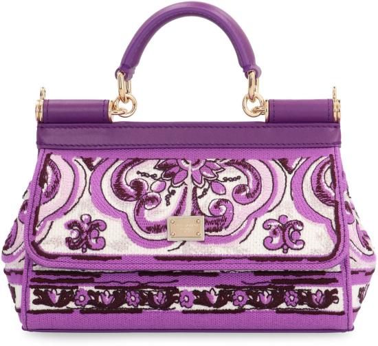 25FW 돌체앤가바나 SICILY 시실리 스몰 핸드백 BB7116BW050 I03TN PURPLE - DOLCE & GABBANA