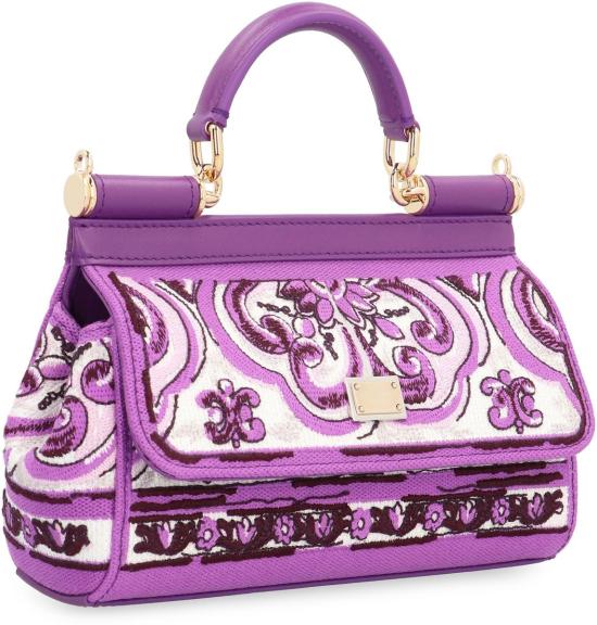 25FW 돌체앤가바나 SICILY 시실리 스몰 핸드백 BB7116BW050 I03TN PURPLE - DOLCE & GABBANA
