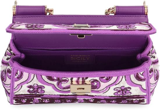 25FW 돌체앤가바나 SICILY 시실리 스몰 핸드백 BB7116BW050 I03TN PURPLE - DOLCE & GABBANA