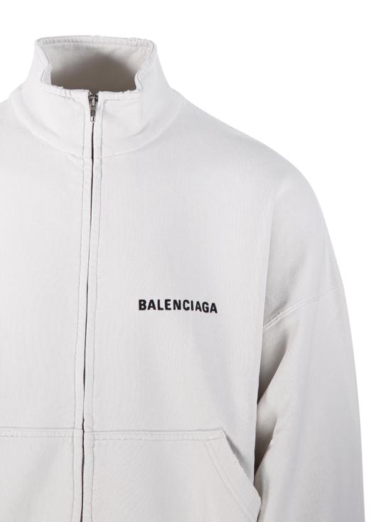 25FW 발렌시아가 후드 티셔츠 844162 TSVP1 9012 DIRTY WHITE - BALENCIAGA