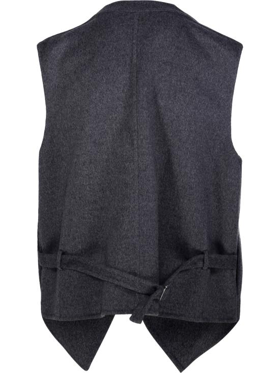 25FW 보테가베네타 베스트 835294 V4CB0 1307 CHARCOAL MELANGE - BOTTEGA VENETA