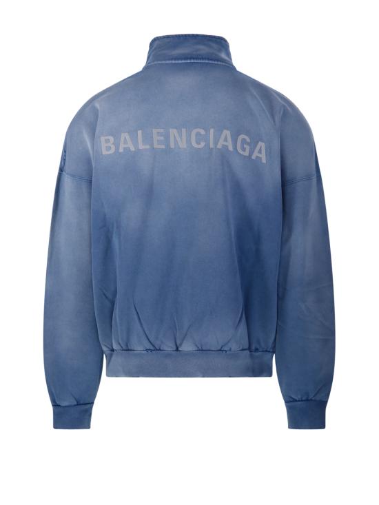 25FW 발렌시아가 후드 티셔츠 844162 TSVP1 4530 FADED BLUE - BALENCIAGA
