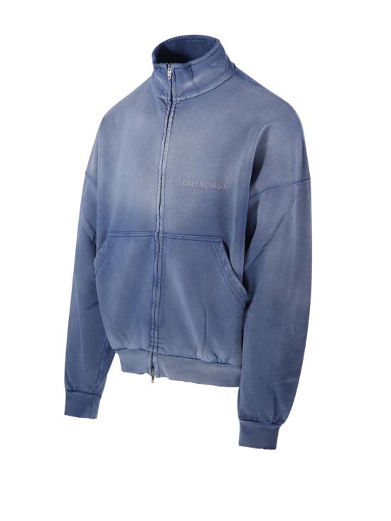 25FW 발렌시아가 후드 티셔츠 844162 TSVP1 4530 FADED BLUE - BALENCIAGA