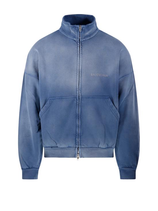 25FW 발렌시아가 후드 티셔츠 844162 TSVP1 4530 FADED BLUE