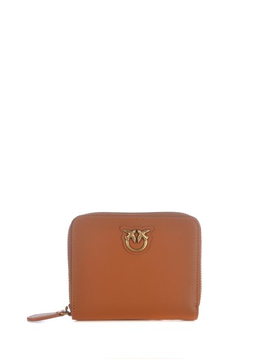 25FW 핑코 지갑 100249A0F1 L58Q Leather Brown