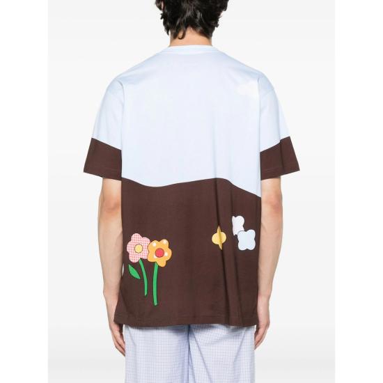 25FW 모스키노 반팔 티셔츠 5241 A0730 3888 BLUE - MOSCHINO