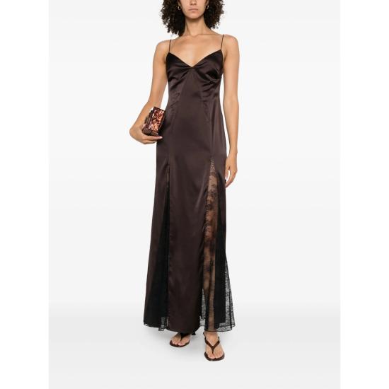 25FW 스타우드 롱 원피스 R25P2203SN EART BROWN BLACK - STAUD