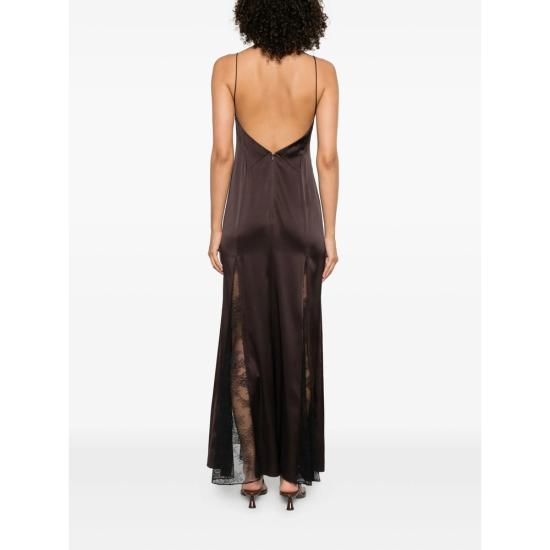 25FW 스타우드 롱 원피스 R25P2203SN EART BROWN BLACK - STAUD