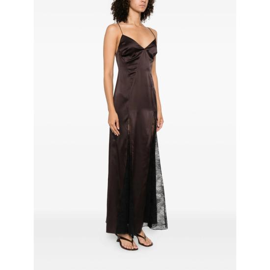 25FW 스타우드 롱 원피스 R25P2203SN EART BROWN BLACK - STAUD