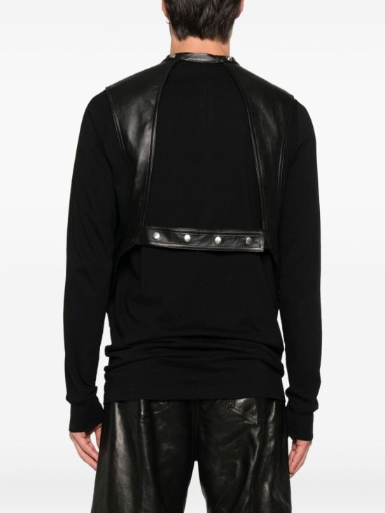 25FW 릭 오웬스 베스트 RU02E1767 LBY 09 Black - RICK OWENS