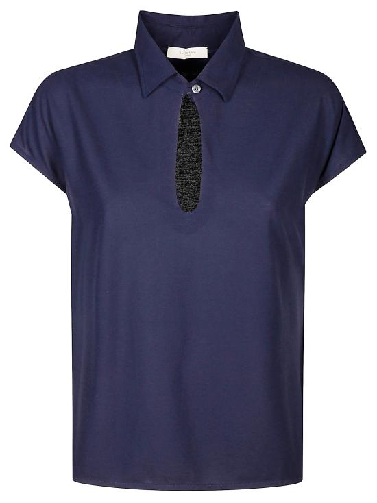 25SS 자노네 폴로 티셔츠 855029 ZG480 Z2075 INDIGO BLUE