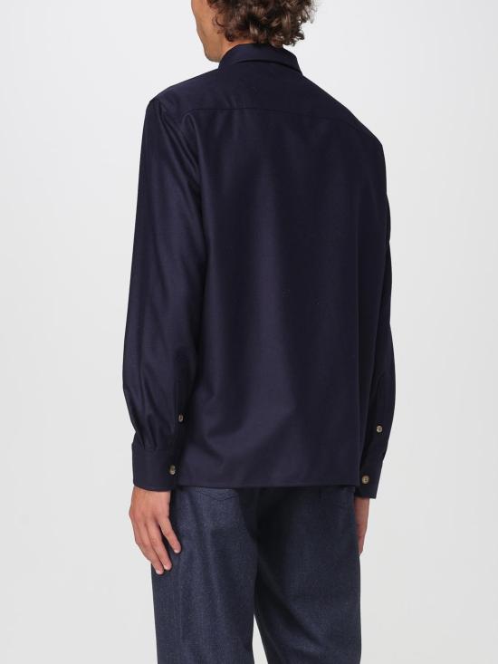 25FW 브루넬로 쿠치넬리 긴팔 셔츠 M038P0720 C331 Navy - BRUNELLO CUCINELLI