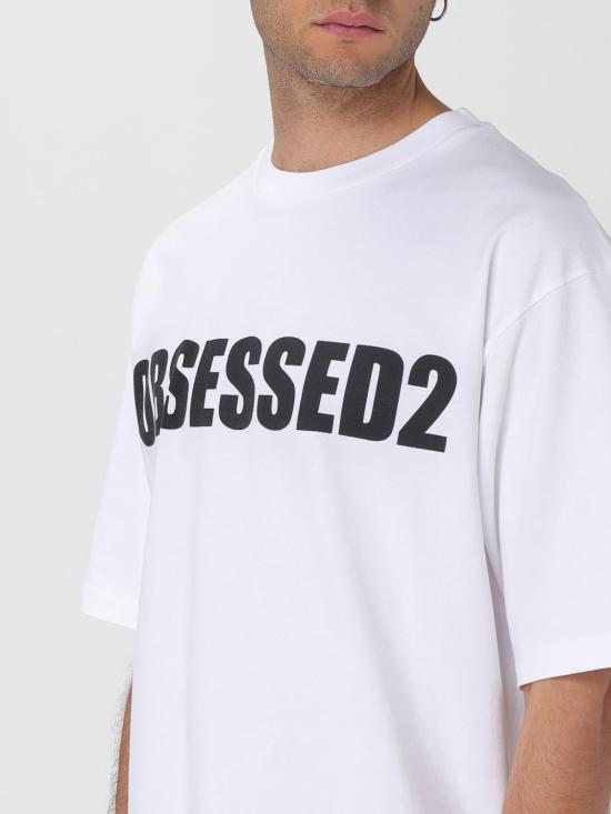 25FW 디스퀘어드2 반팔 티셔츠 S74GD1478D20033 100 White - DSQUARED2