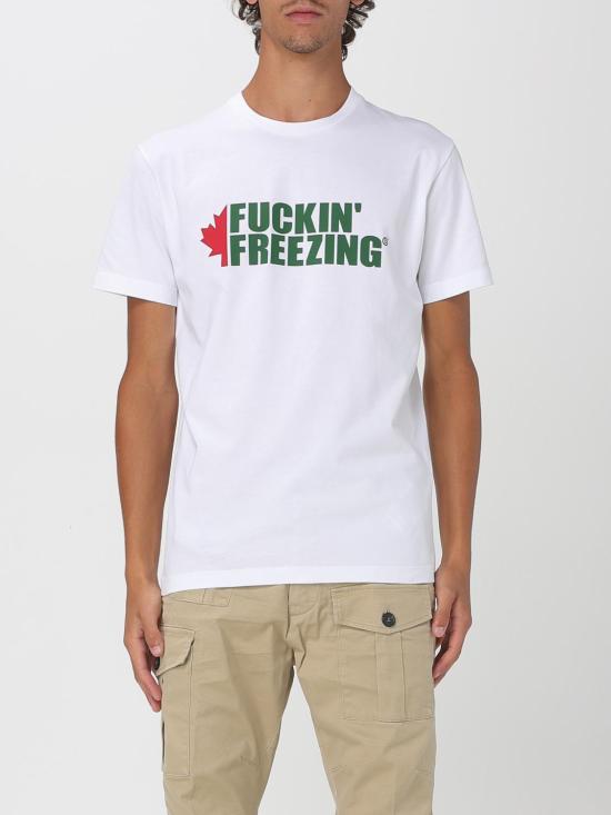 25FW 디스퀘어드2 반팔 티셔츠 S74GD1450D20020 100 White