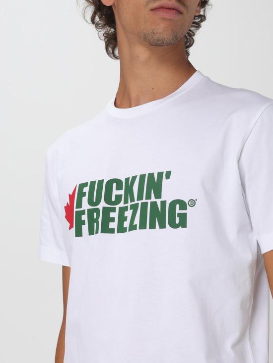 25FW 디스퀘어드2 반팔 티셔츠 S74GD1450D20020 100 White - DSQUARED2