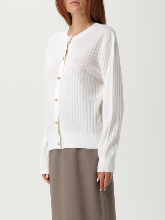 25FW 보테가베네타 가디건 835337V5L70 9071 White - BOTTEGA VENETA