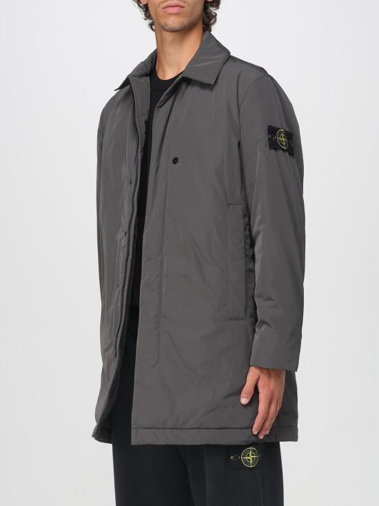 25FW 스톤 아일랜드 마이크로 트윌 패디드 카코트 7100007S0026 V0062 Grey - STONE ISLAND