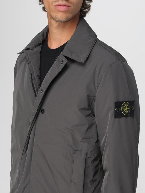 25FW 스톤 아일랜드 마이크로 트윌 패디드 카코트 7100007S0026 V0062 Grey - STONE ISLAND