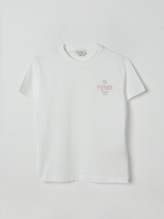 25FW [키즈] 펜디 티셔츠 JUI1907AJ F0TU9 White