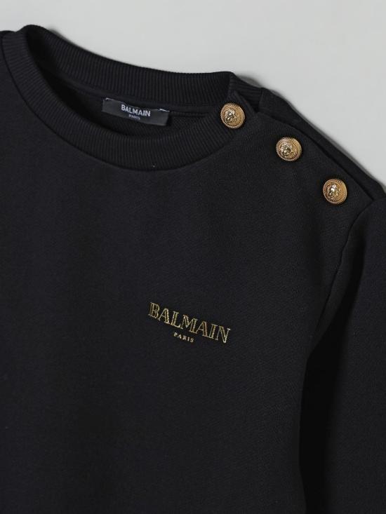 25FW [키즈] 발망 풀오버 BX4R10Z3183 930OR Black - BALMAIN