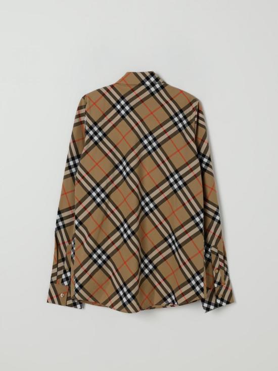 25FW [키즈] 버버리 셔츠 8088966 B9368 Beige - BURBERRY