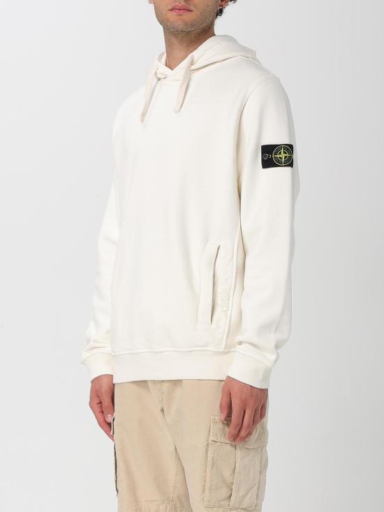 25FW 스톤 아일랜드 후드 티셔츠 6100029S0A20 V0093 Ivory - STONE ISLAND