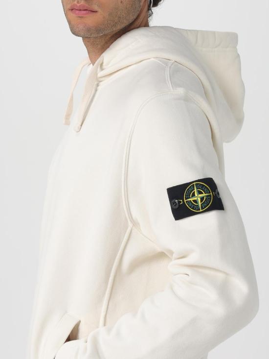 25FW 스톤 아일랜드 후드 티셔츠 6100029S0A20 V0093 Ivory - STONE ISLAND