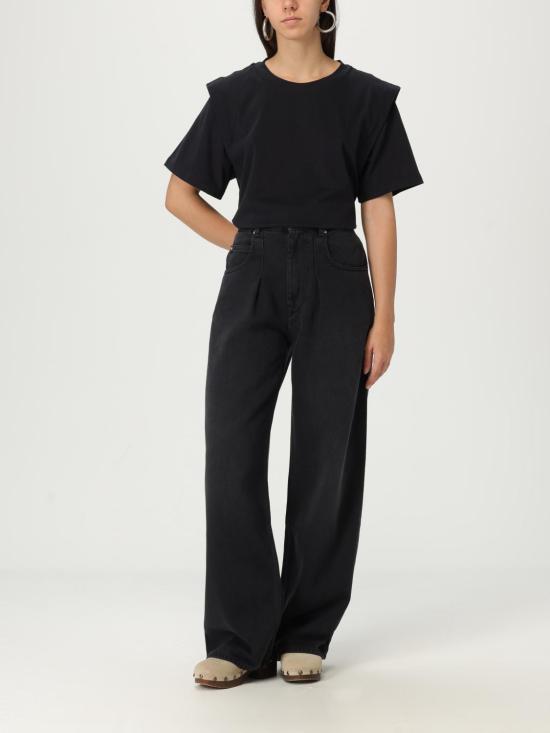 25FW 이자벨마랑에뚜왈 반팔 티셔츠 TS0041FAA1N41I 01BK Black - ISABEL MARANT ETOILE