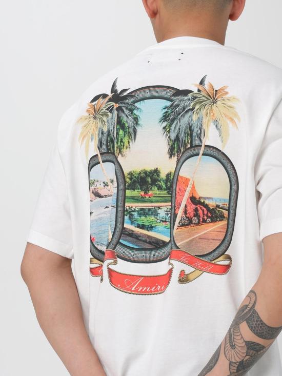 25FW 아미리 반팔 티셔츠 AMJYTE1217 IVORY White - AMIRI