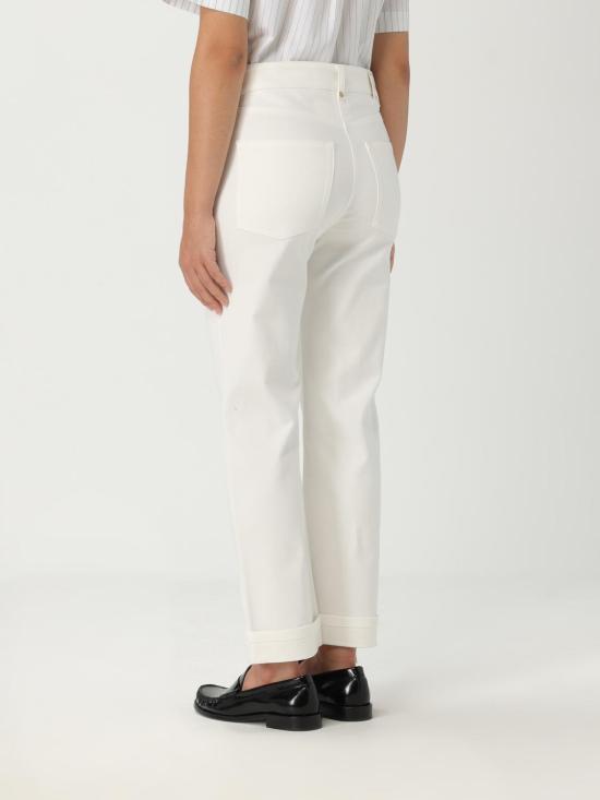 25FW 에스막스마라 스트레이트 팬츠 2529136011600 001 White - 'S MAX MARA