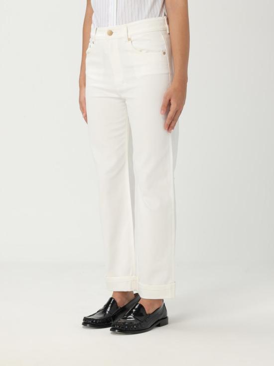 25FW 에스막스마라 스트레이트 팬츠 2529136011600 001 White - 'S MAX MARA