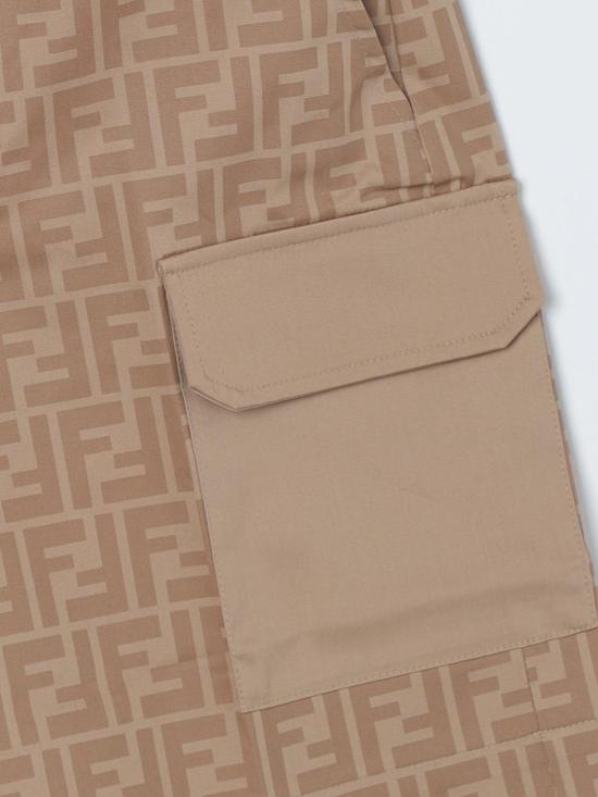 25FW [키즈] 펜디 쇼츠/버뮤다 JMF462AQSP F1F4G Beige - FENDI