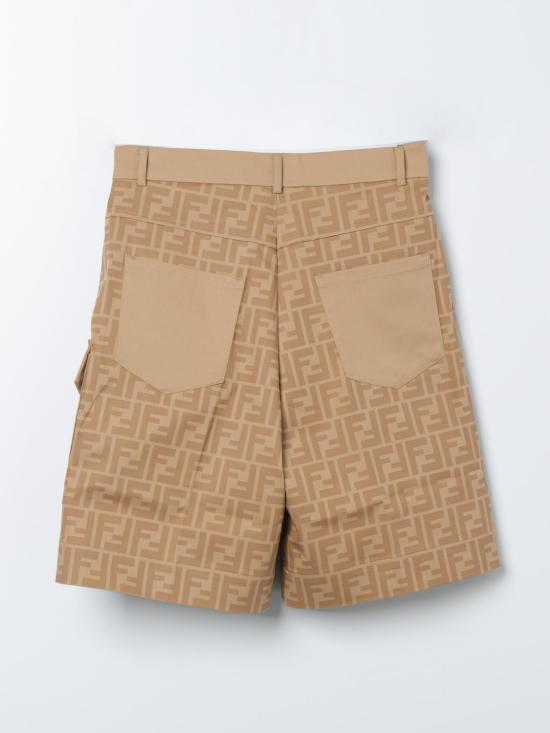 25FW [키즈] 펜디 쇼츠/버뮤다 JMF462AQSP F1F4G Beige - FENDI