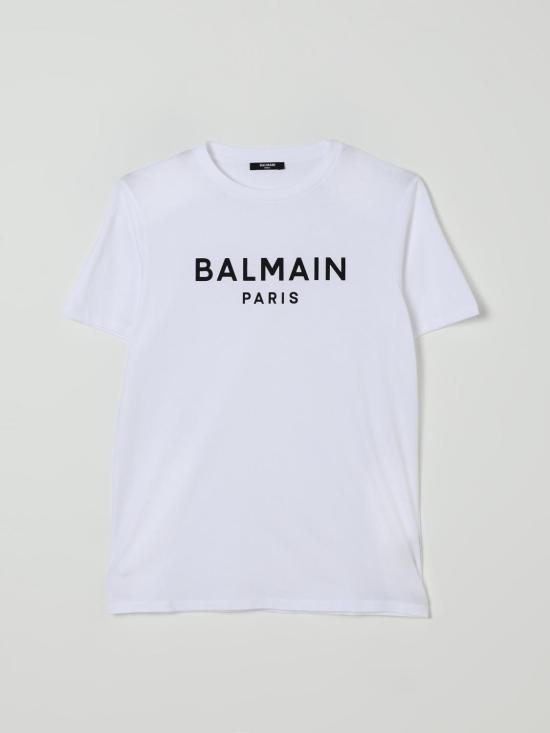 25FW [키즈] 발망 티셔츠 BX8P01Z3186 100NE White