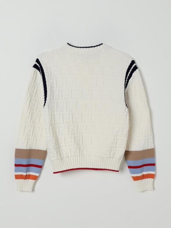 25FW [키즈] 펜디 풀오버 JMG131AUKN F0TU9 White - FENDI