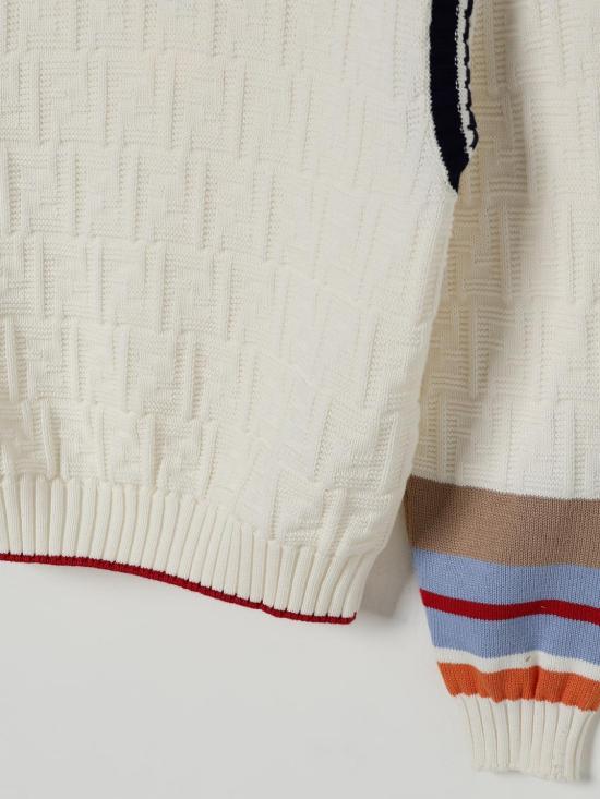 25FW [키즈] 펜디 풀오버 JMG131AUKN F0TU9 White - FENDI