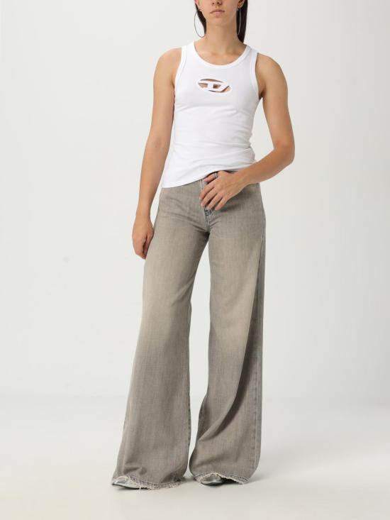 25FW 디젤 민소매 티셔츠 A157030AFAA 100 White - DIESEL