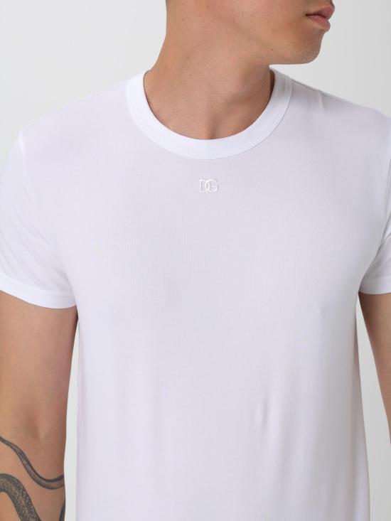 25FW 돌체앤가바나 반팔 티셔츠 G8SX0ZG7PIY W0800 White - DOLCE & GABBANA